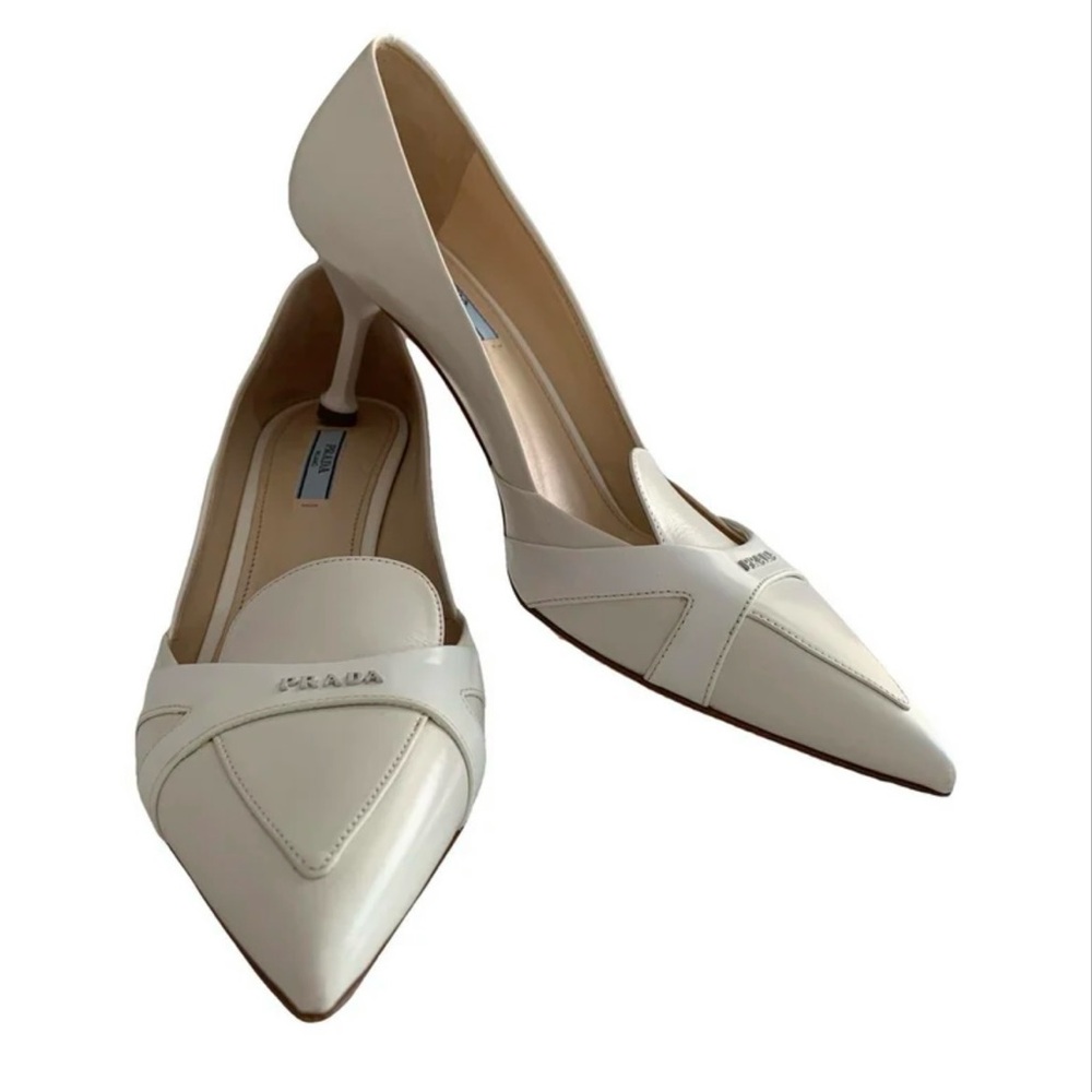 Prada leather heels 40 IT (size 9 US)